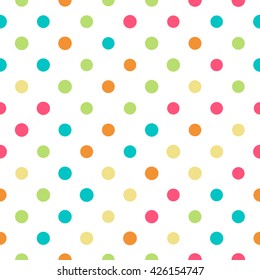 Seamless Polka Dot Pattern Circles Fresh Stock Vector (Royalty Free ...