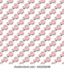 Seamless polka dot pattern with circles. Vector. Polka dot fabric. Retro vector background or pattern. 