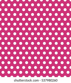 Seamless polka dot pattern. Colorful stamp for wrapper, fabric, apparel, invitation card, paper, wallpaper. Vector illustration