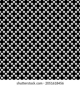 Seamless polka dot pattern. Dotted Black and white background. Wrapping paper. Print for interior design and fabric.