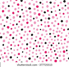 Seamless polka dot pattern. modern background