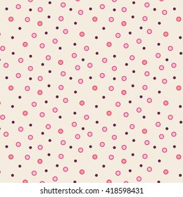Seamless polka dot pattern. modern background