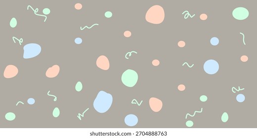 Patrón de lunares sin costuras con colores pastel adecuado para bebés