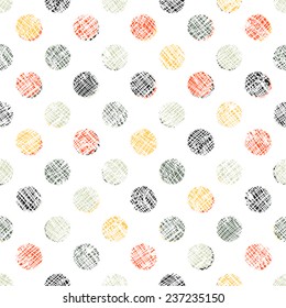 Seamless Polka Dot Pattern Textured