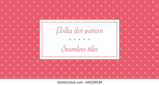 Seamless polka dot pattern. Seamless tiles.