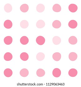 Seamless polka dot pattern. Vector repeating texture.