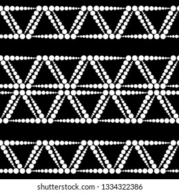Seamless polka dot pattern. Vector geometric black and white background. Can be used in printing, textile, wrapping, web-design.
