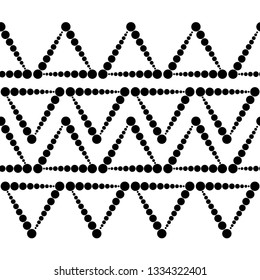 Seamless polka dot pattern. Vector geometric black and white background. Can be used in printing, textile, wrapping, web-design.