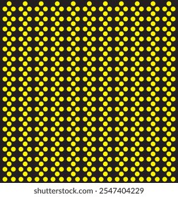 Seamless polka dot pattern. Vector pattern with black circles on white background.