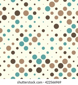 Seamless polka dot pattern. Vector repeating texture.