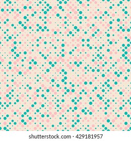 Seamless polka dot pattern. Vector repeating texture.