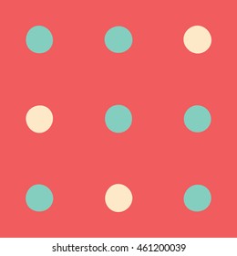 Seamless polka dot pattern. Vector repeating texture.