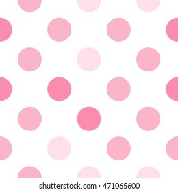 Seamless polka dot pattern. Vector repeating texture.