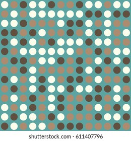 Seamless polka dot pattern. Vector repeating texture.
