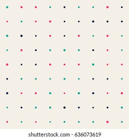 Seamless polka dot pattern. Vector repeating texture.