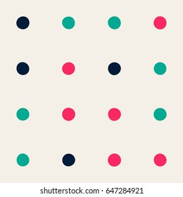 Seamless polka dot pattern. Vector repeating texture.