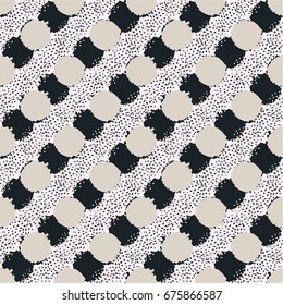 Seamless polka dot pattern, vector background