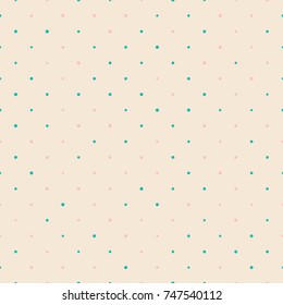 Seamless polka dot pattern. Vector repeating texture.