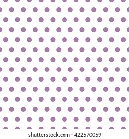 Seamless polka dot pattern with white background