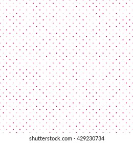 Seamless polka dot pattern with white background. Vector repeating texture.