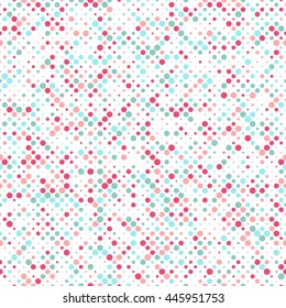 Seamless Polka Dot Pattern White Background Stock Vector (Royalty Free ...