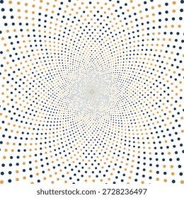 Nahtloses Polka-Punkt-Spiralmuster