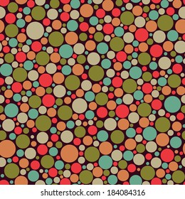 Seamless polka dot vector background
