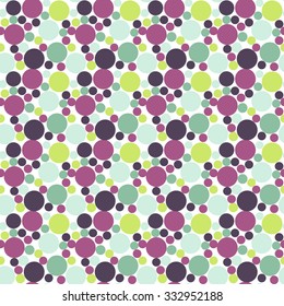 Seamless polka dot vector background