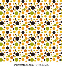 Seamless polka dot vector background