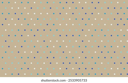 Seamless polka dot vector with geometric circles, perfect for fabric prints, posters, or abstract backgrounds. Trendy pattern for wallpapers and textile designs.