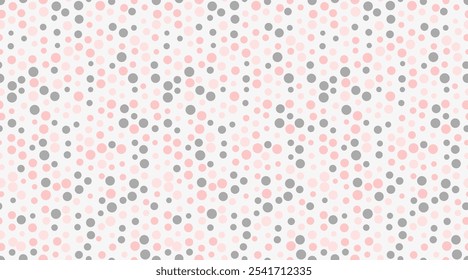 Vetor de bolinhas sem costura com círculos geométricos, perfeito para impressões de tecido, cartazes ou fundos abstratos. Padrão na moda para papéis de parede e desenhos têxteis.