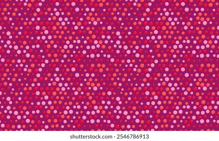 Seamless polka dot vector with geometric circles, perfect for fabric prints, posters, or abstract backgrounds. Trendy pattern for wallpapers and textile designs.