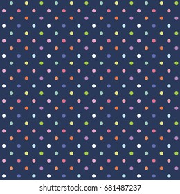 Seamless polka dots background