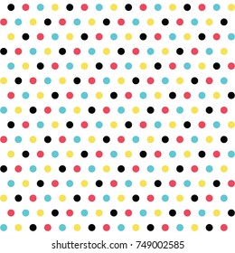 Seamless polka dots background