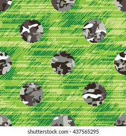 seamless polka dots camouflage background pattern