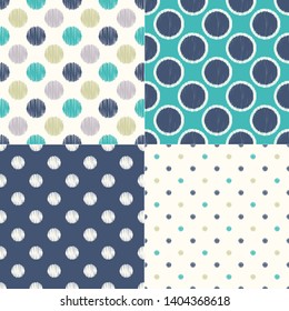 seamless polka dots circle pattern. Repeated simple texture background