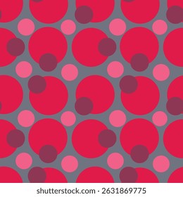 Seamless polka dots pattern background. Texture pattern geometric design background for clothes, paper, textile, tiles