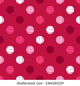 Seamless polka dots pattern. Ethnic print. Boho. Simple design. Vector geometric background. Can be used in printing, textile, wrapping, web-design.
