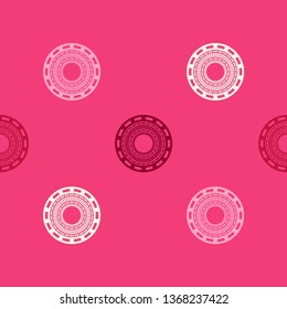 Seamless polka dots pattern. Ethnic print. Boho. Multicolored. Simple design. Vector geometric background. Can be used in printing, textile, wrapping, web-design.