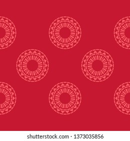 Seamless polka dots pattern. Ethnic print. Boho. Shading. Multicolored. Simple design. Vector geometric background. Can be used in printing, textile, wrapping, web-design.