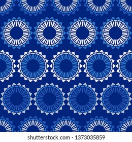 Seamless polka dots pattern. Ethnic print. Boho. Shading. Multicolored. Simple design. Vector geometric background. Can be used in printing, textile, wrapping, web-design.