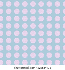 Seamless polka dots pattern - Illustration