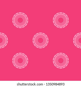 Seamless polka dots pattern. Lace. Color - red. Simple design. Vector geometric background. Can be used in printing, textile, wrapping, web-design.