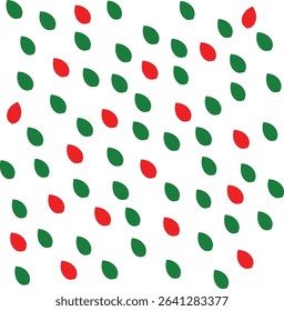 seamless polka dots pattern on white background , Seamless Spring Leaf Pattern, Hand-drawn repeating leaf pattern with green and red tones. Ideal for fabric, eco packaging, wallpapers, and spring-them
