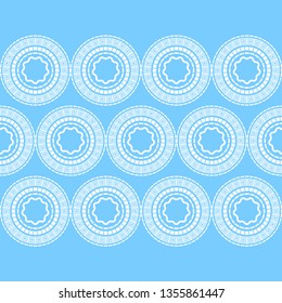 Seamless polka dots pattern. Pearl colors. Pink, yellow, blue, lilac. Simple design. Vector geometric background. Can be used in printing, textile, wrapping, web-design.