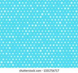 Seamless Polka Dots Pattern,Blue Background,
