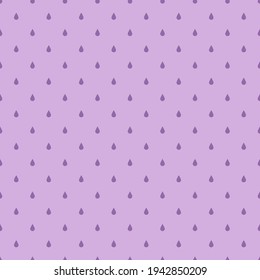 Seamless polka dots vector pattern. Repeat spots background with cute geometric elements. Trendy purple fashion print design. Modern illustration.
