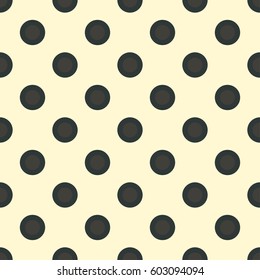 Seamless polka dots vector pattern 