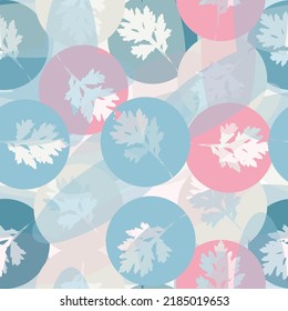 Seamless Polka Wallpaper. Color Birthday Confetti. Pastel Invitation Print.  Seamless chaos circles pattern. Pattern of colorful bubbles.