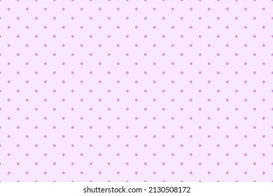 Seamless polkadot pattern with violet circles on light background. Repeated polka dot design with purple confetti. Vector